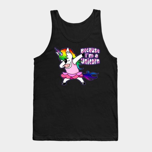 Dabbing Unicorn T-Shirt Tutu Unicorn Dab tshirt - Gift Tee Tank Top by BeesEz